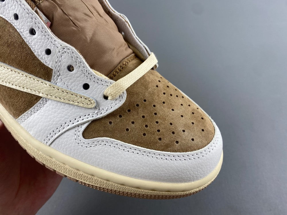 Low Top Sneakers, Khaki White Pink Colorway, Reverse Hook Design, Lace Up Design, Casual Gift for Sneaker Fans