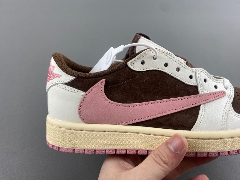 Low Top Sneakers, White Pink Colorway, Reverse Hook Design, Lace Up Design, Casual Gift for Sneaker Fans