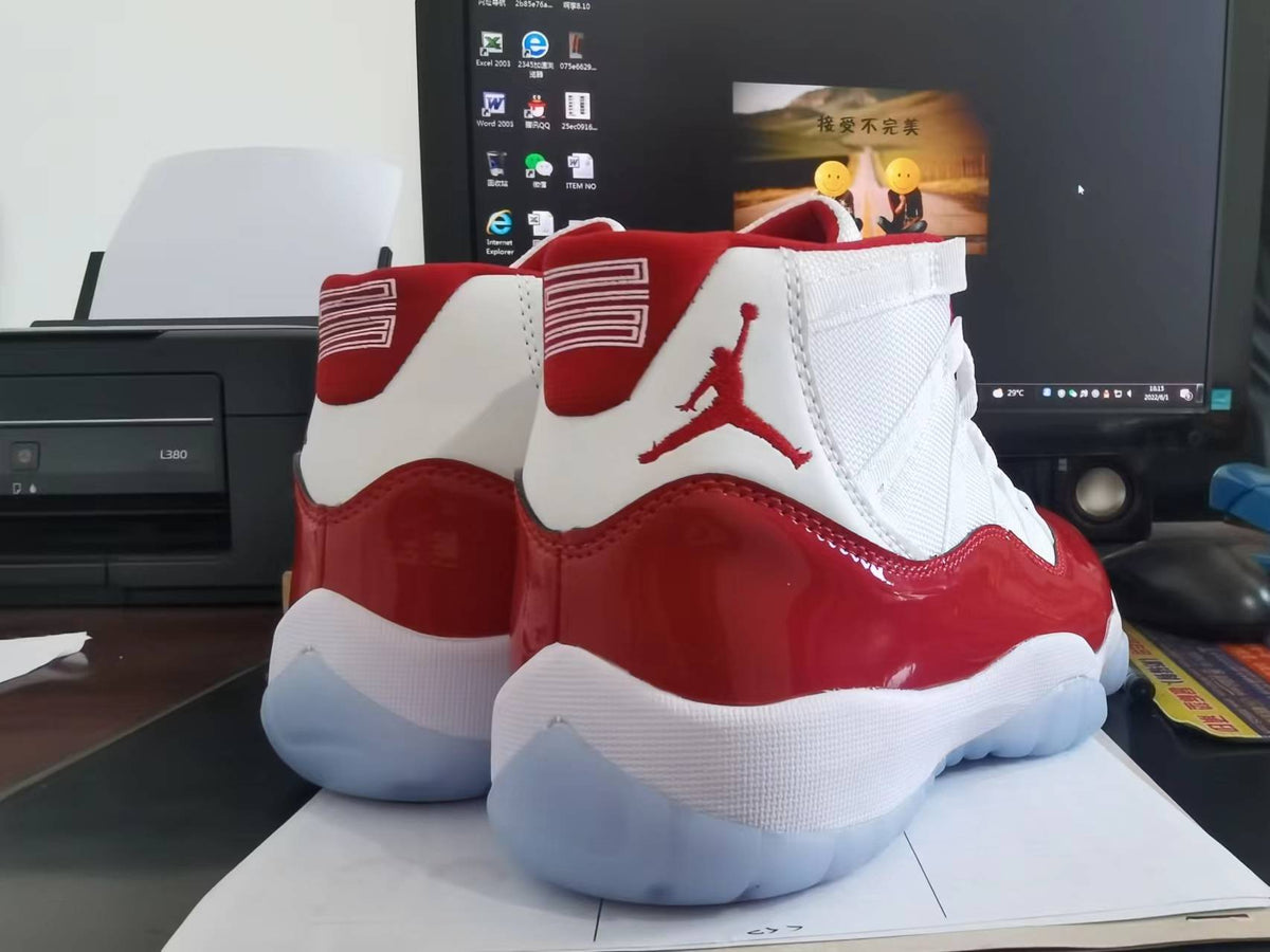 Sneakers, White Red Colorway, Lace Up Design, Casual Gift for Sneaker Fans