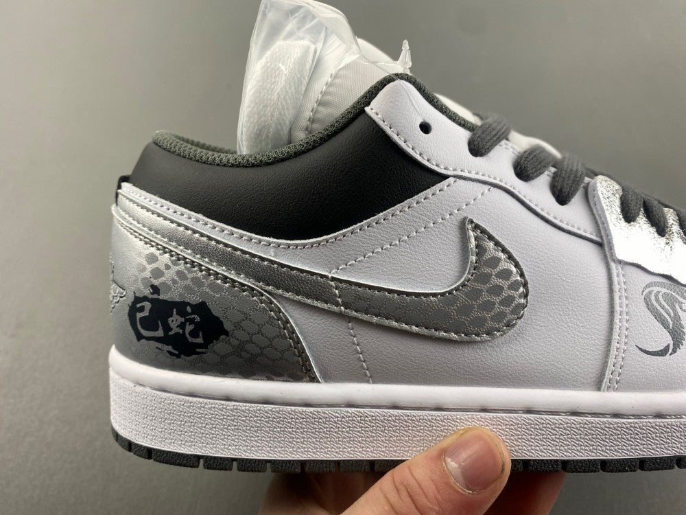 Low Top Sneakers, Silver Colorway, Lace Up Design, Casual Gift for Sneaker Fans