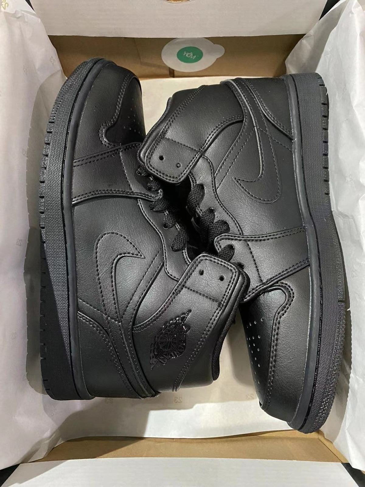 Retro Mid Top Sneakers, Black Colorway, Lace Up Design, Casual Gift for Sneaker Fans