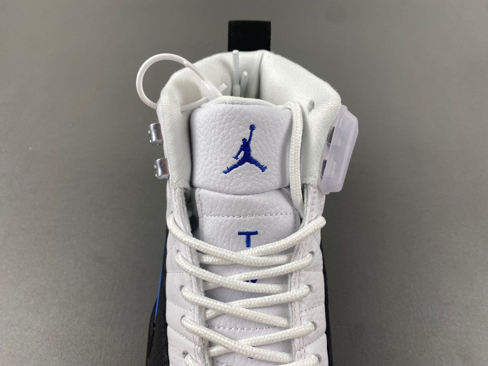 Low Top Sneakers, Blue White Black Colorway, Leather Footwear, Lace Up Design, Casual Gift for Sneaker Fans