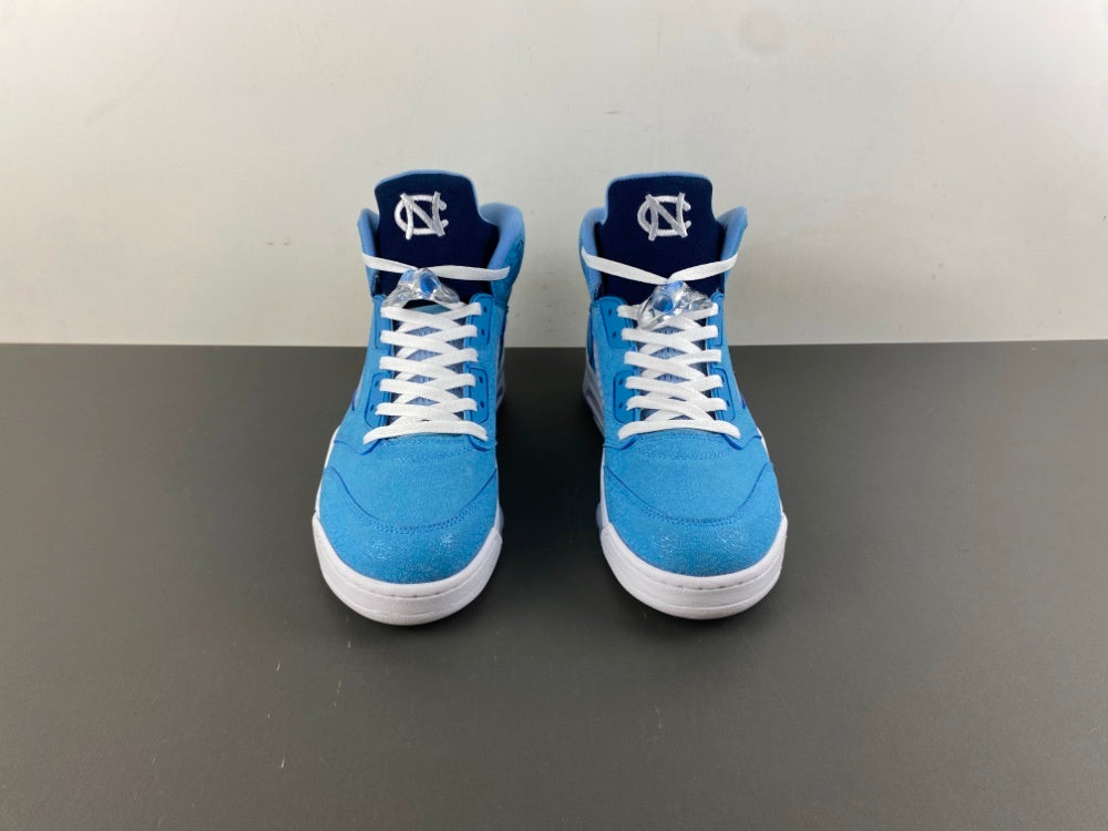 Retro High Top Sneakers, Blue Colorway, Cracked Pattern, Lace Up Design, Casual Gift for Sneaker Fans