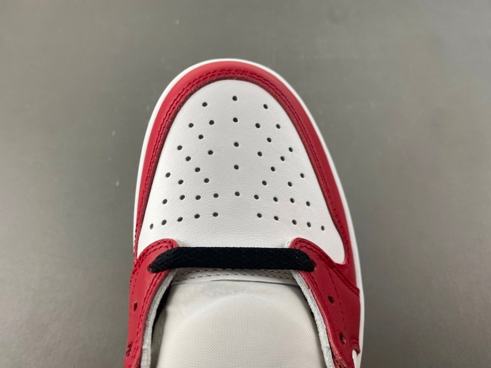 Low Top Sneakers, White Red Black Colorway, Lace Up Design, Casual Gift for Sneaker Fans