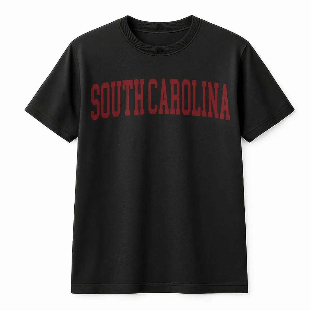 South Carolina T-Shirt | Vintage Style College Font | Premium Soft Cotton | South Carolina Pride Apparel Gift