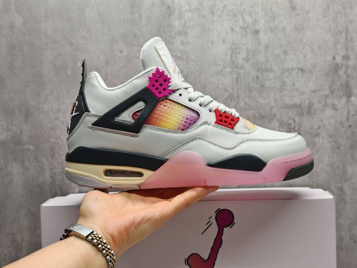 Mid Top Sneakers, Pink Colorway, Lace Up Design, Casual Gift for Sneaker Fans