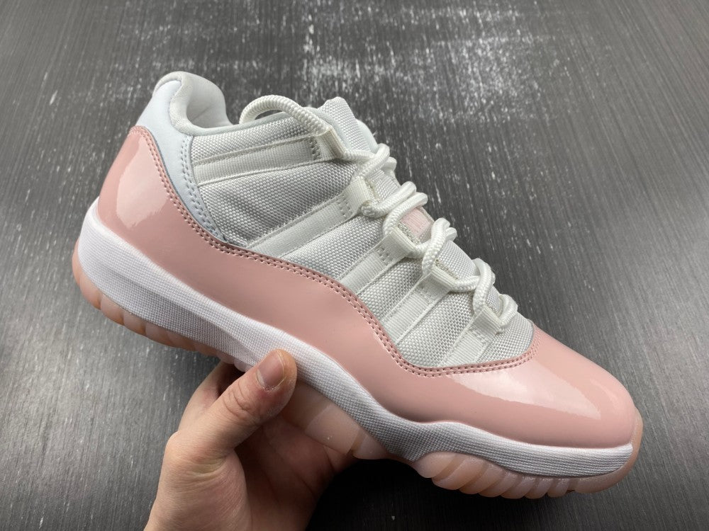 Low Top Sneakers, White Pink Colorway, Lace Up Design, Casual Gift for Sneaker Fans
