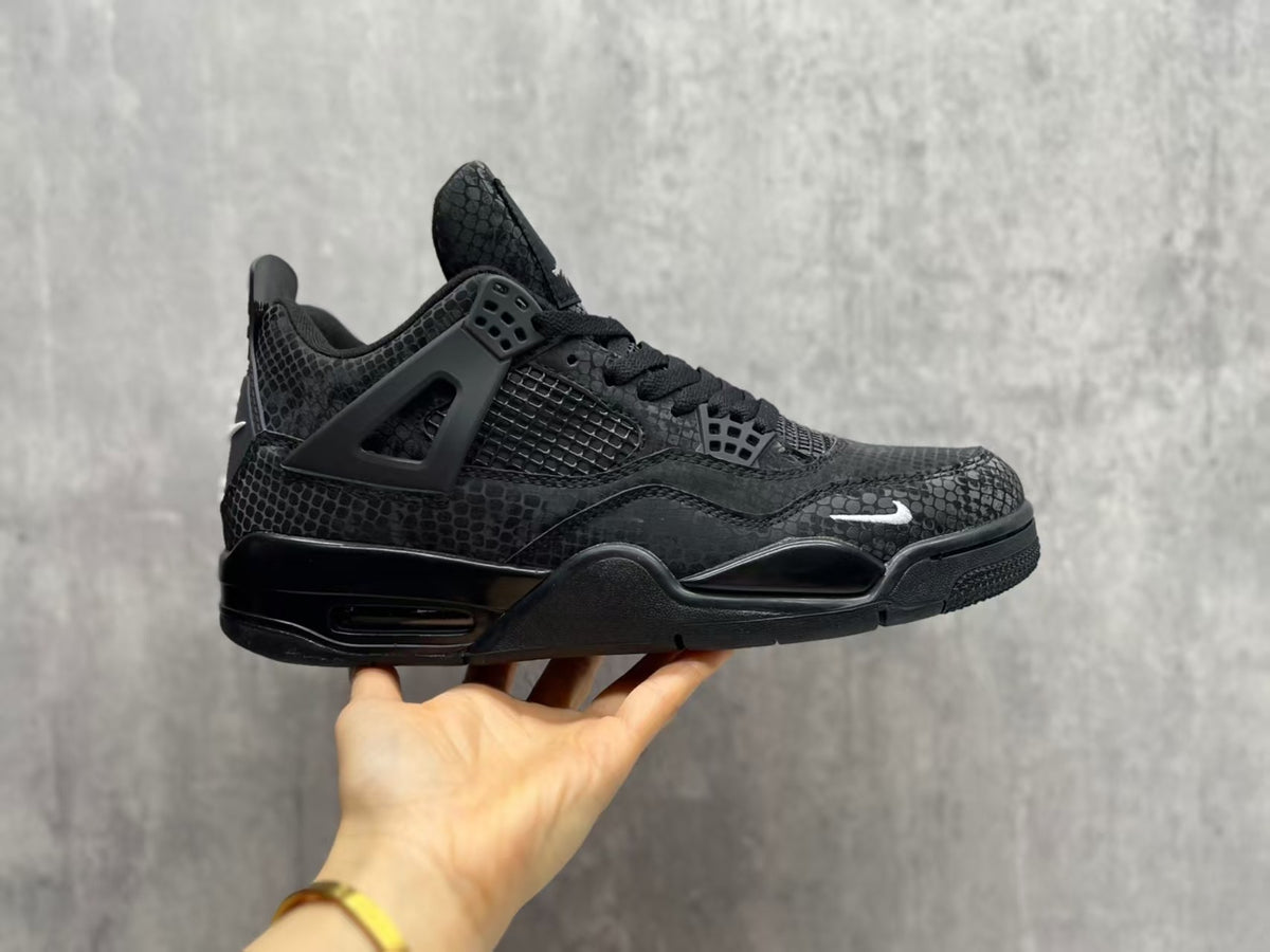 Mid Top Sneakers, Black Colorway, Lace Up Design, Casual Gift for Sneaker Fans