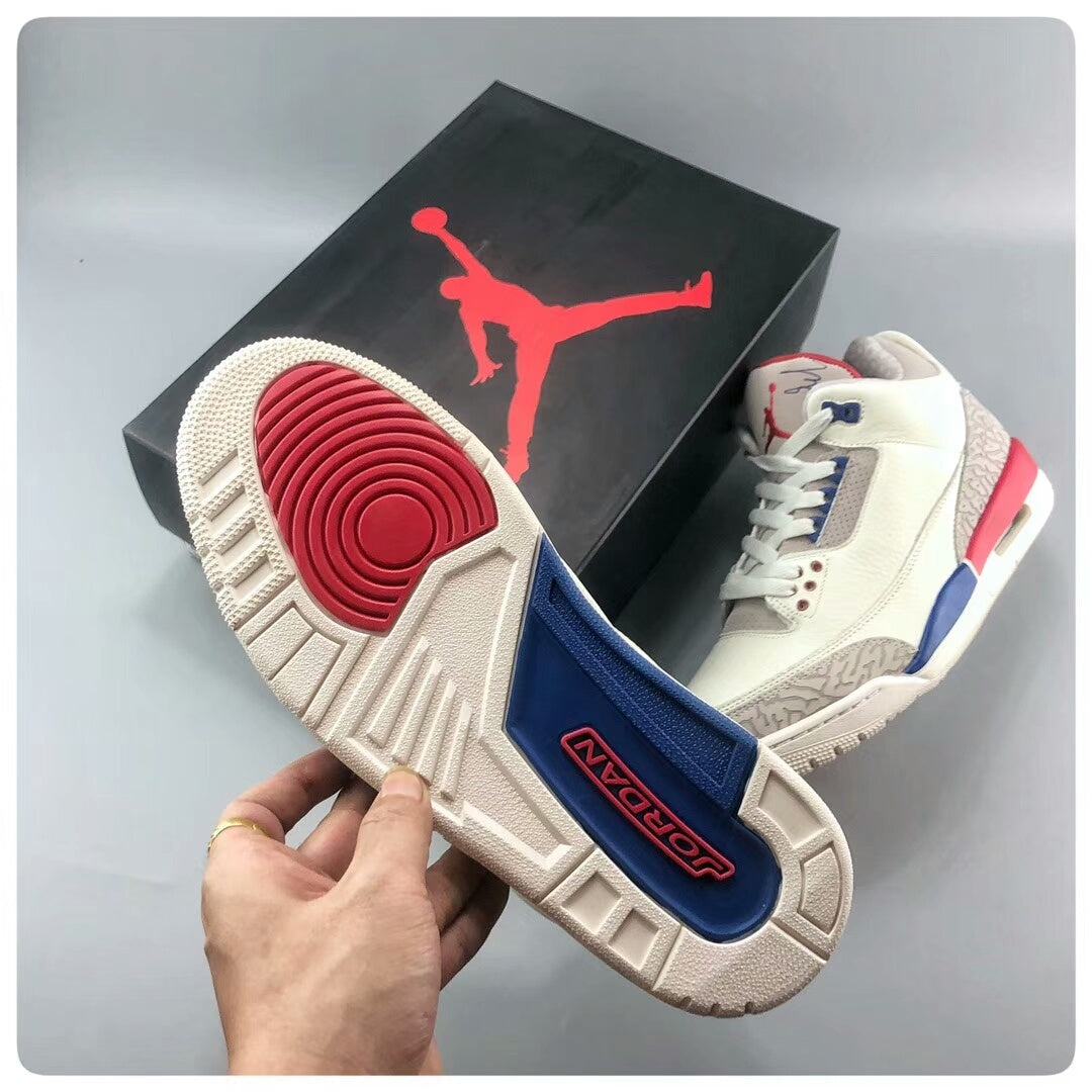 Sneakers, Cream Red Colorway, Lace Up Design, Casual Gift for Sneaker Fans
