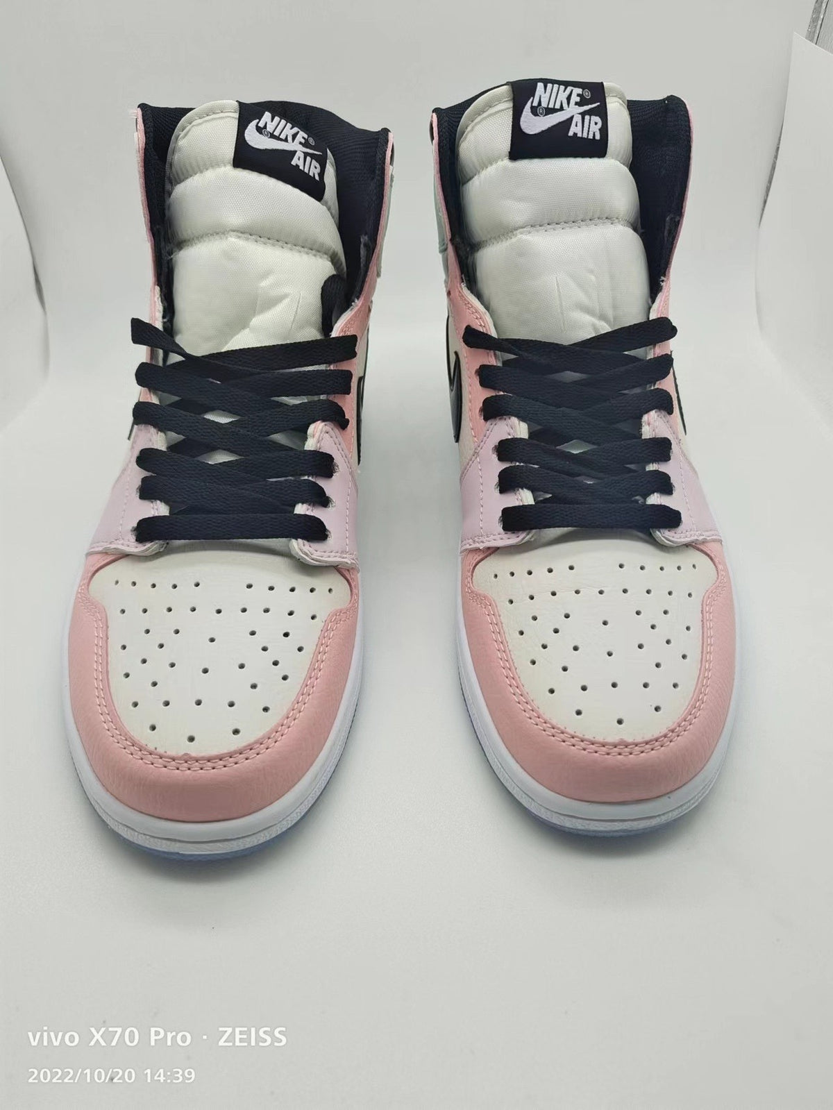 Sneakers, White Pink Colorway, Lace Up Design, Casual Gift for Sneaker Fans