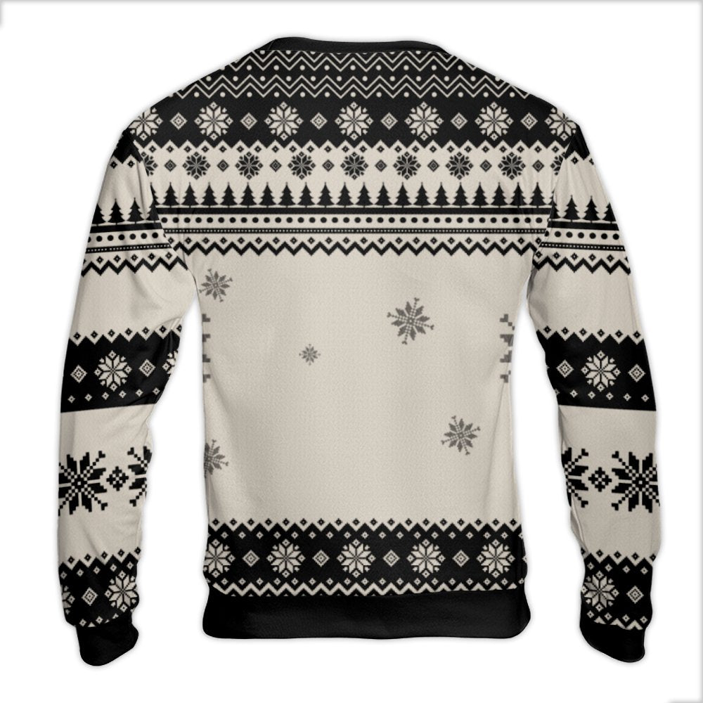 Nordic Reindeer Snowflake Christmas Sweater, Dog Mum Ugly Christmas Sweater, Adorable Dog Lover Holiday Sweater, Pet Owner Cr
