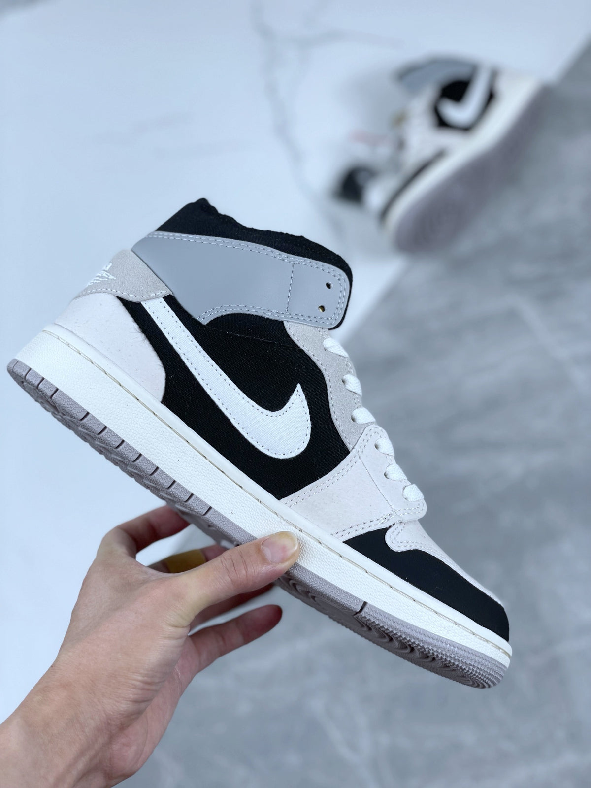 Mid Top Sneakers, White Colorway, Lace Up Design, Casual Gift for Sneaker Fans
