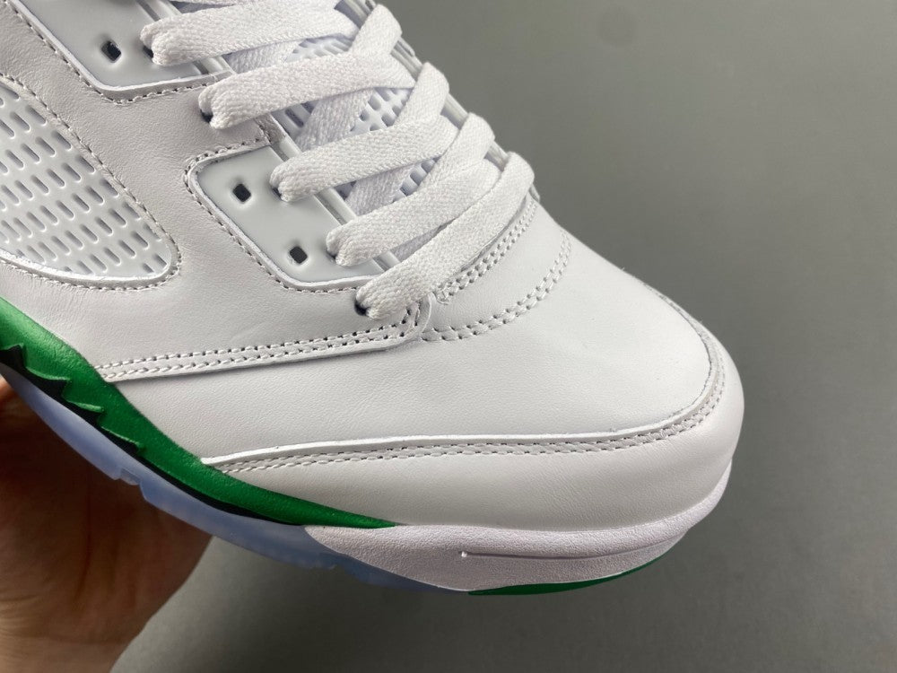 High Top Sneakers, White Green Colorway, Leather Footwear, Lace Up Design, Casual Gift for Sneaker Fans