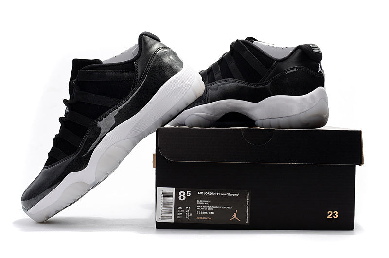 Retro Low Top Sneakers, Black White Colorway, Lace Up Design, Casual Gift for Sneaker Fans