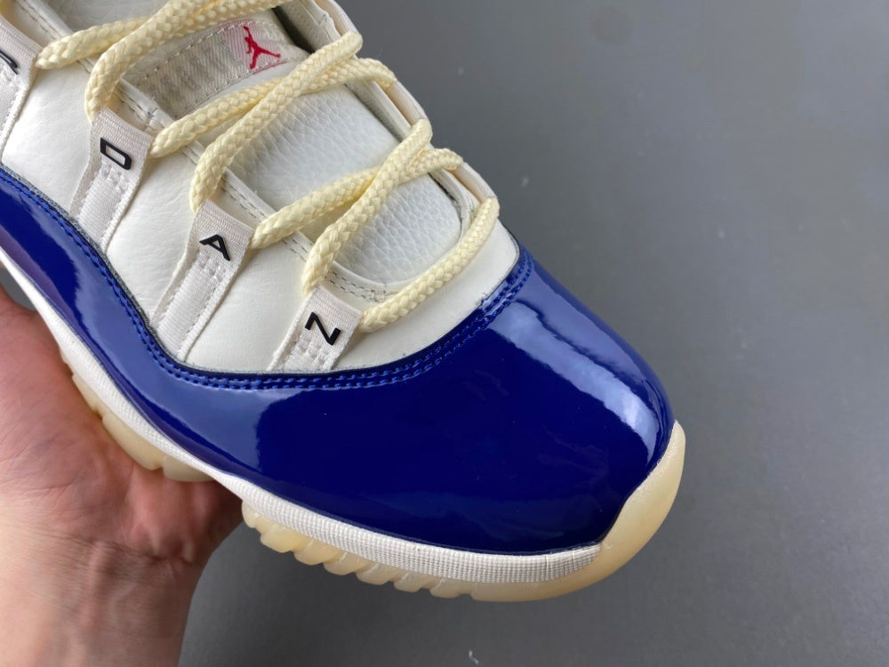 Low Top Sneakers, Beige Blue Colorway, Lace Up Design, Casual Gift for Sneaker Fans