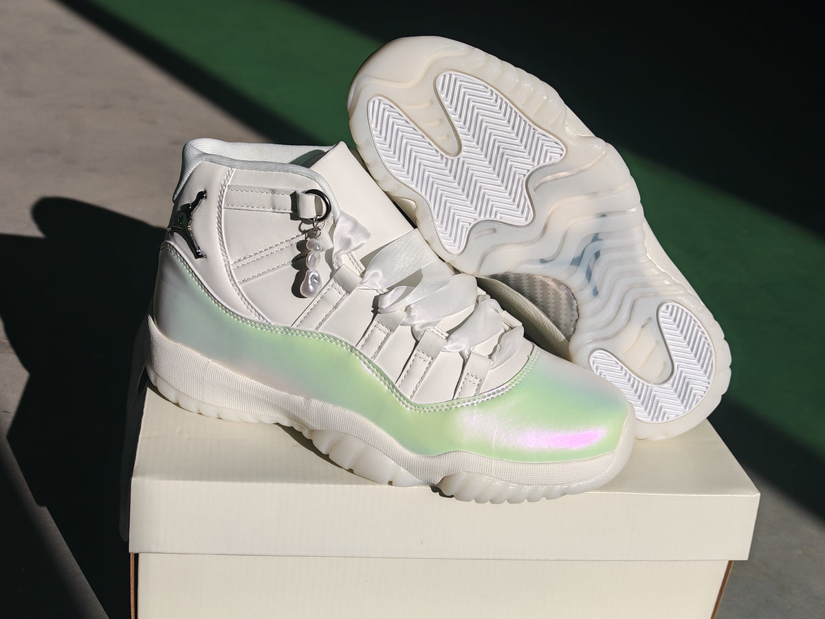 High Top Sneakers, White Colorway, Lace Up Design, Casual Gift for Sneaker Fans