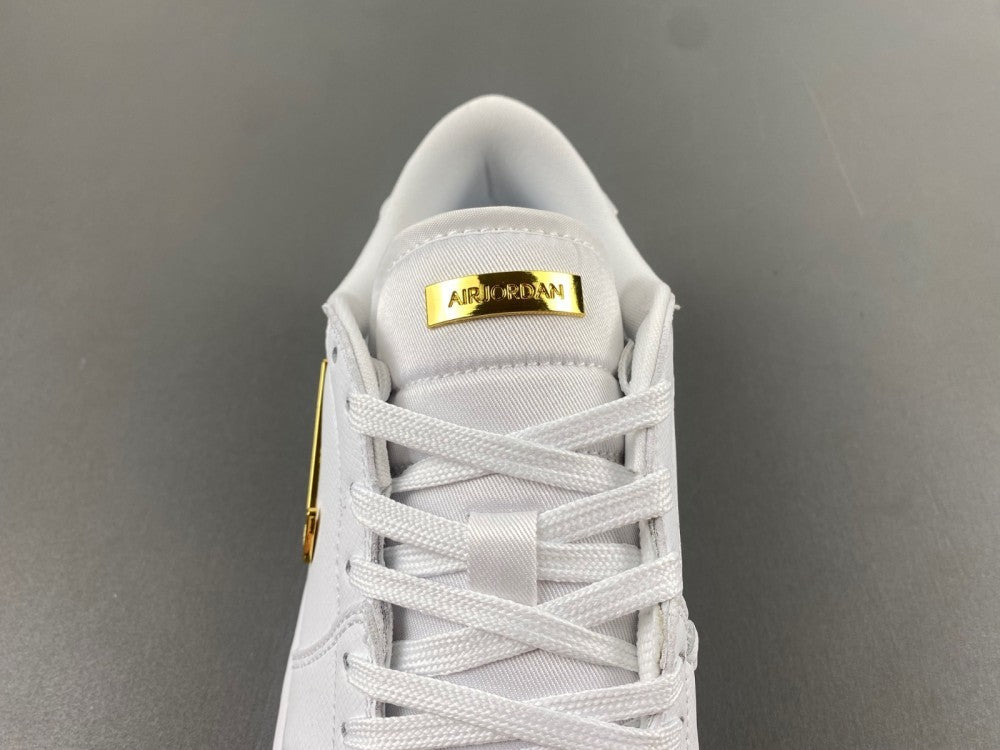 Low Top Sneakers, White Gold Colorway, Lace Up Design, Casual Gift for Sneaker Fans