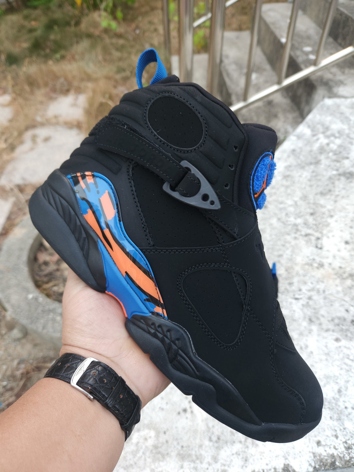 High Top Sneakers, Blue Colorway, Lace Up Design, Casual Gift for Sneaker Fans