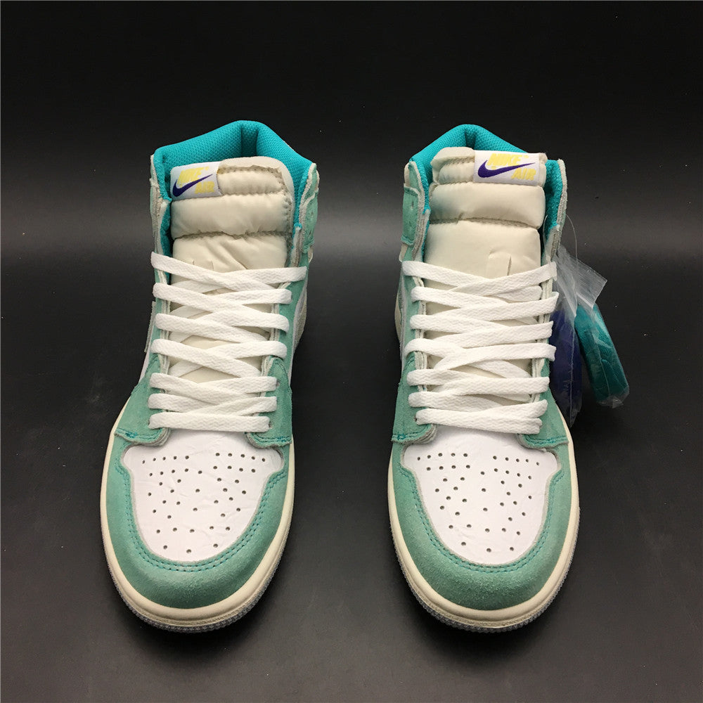 Sneakers, Lake Green White Colorway, Lace Up Design, Casual Gift for Sneaker Fans