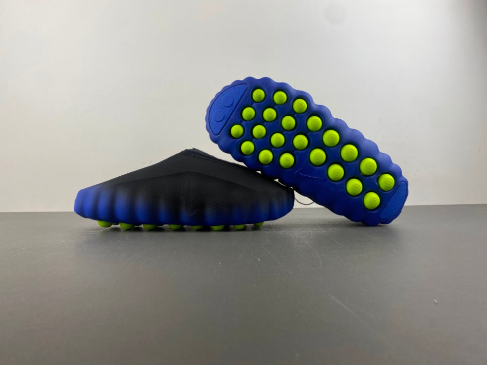 Slides, Blue Black Colorway, Slip On Design, Casual Gift for Shoe Lovers