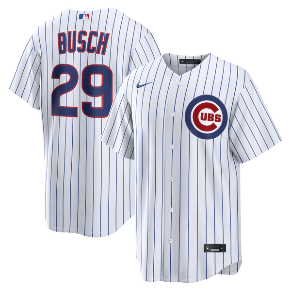 Chicago Cubs Michael Busch White Home Replica Jersey