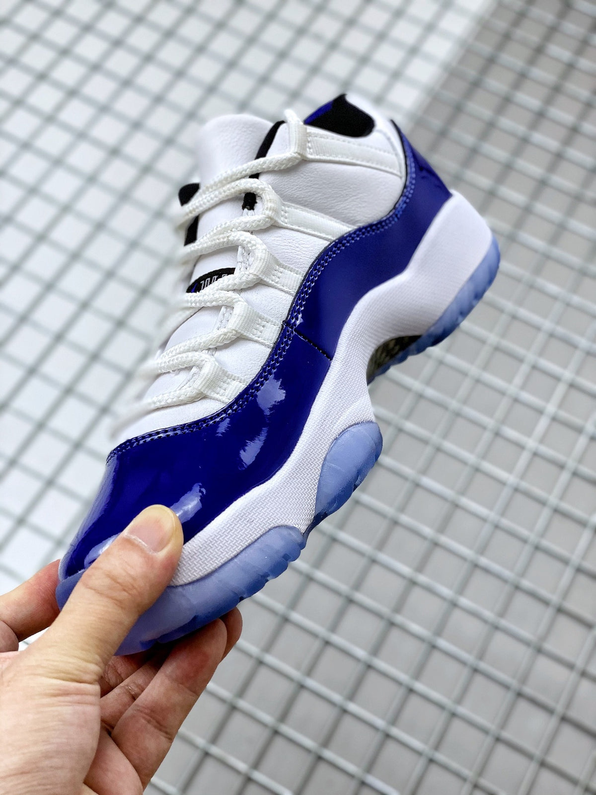 Low Top Sneakers, Blue White Colorway, Lace Up Design, Casual Gift for Sneaker Fans