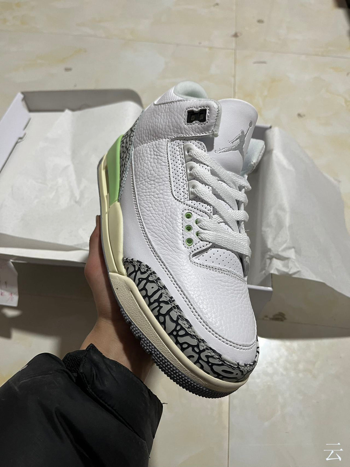 High Top Sneakers, White Green Colorway, Lace Up Design, Casual Gift for Sneaker Fans