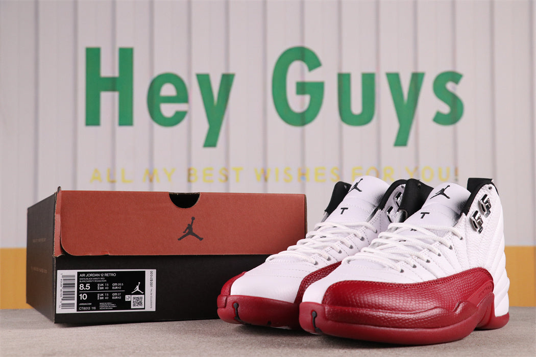 High Top Sneakers, White Red Colorway, Lace Up Design, Casual Gift for Sneaker Fans