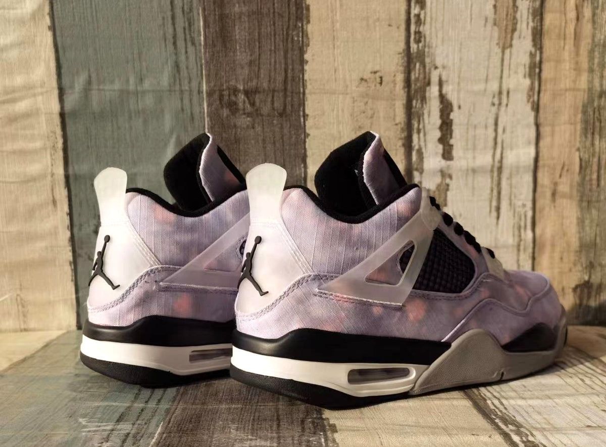 Sneakers, Pink Black Colorway, Tie Dye Pattern, Lace Up Design, Casual Gift for Sneaker Fans