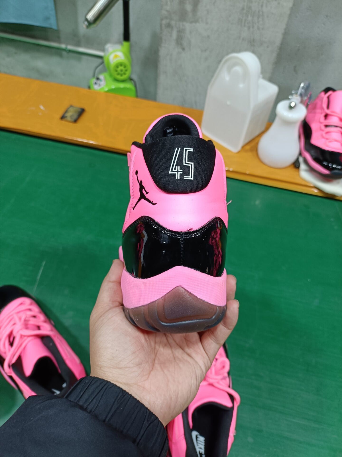 High Top Sneakers, Black Red Pink Colorway, Lace Up Design, Casual Gift for Sneaker Fans