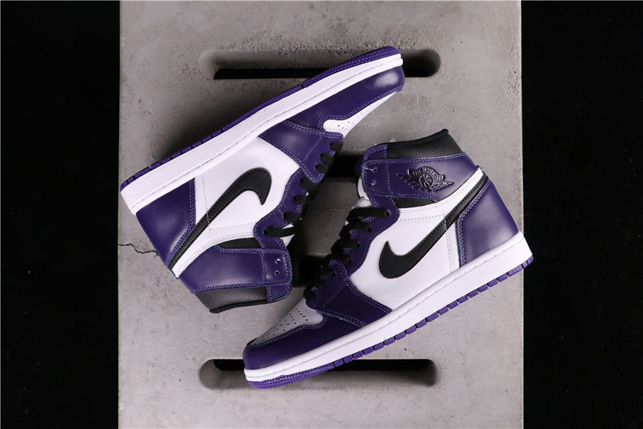 High Top Sneakers, Purple Colorway, Lace Up Design, Casual Gift for Sneaker Fans