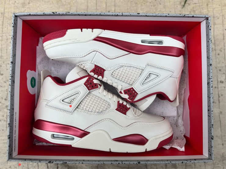 Mid Top Sneakers, White Red Colorway, Lace Up Design, Casual Gift for Sneaker Fans