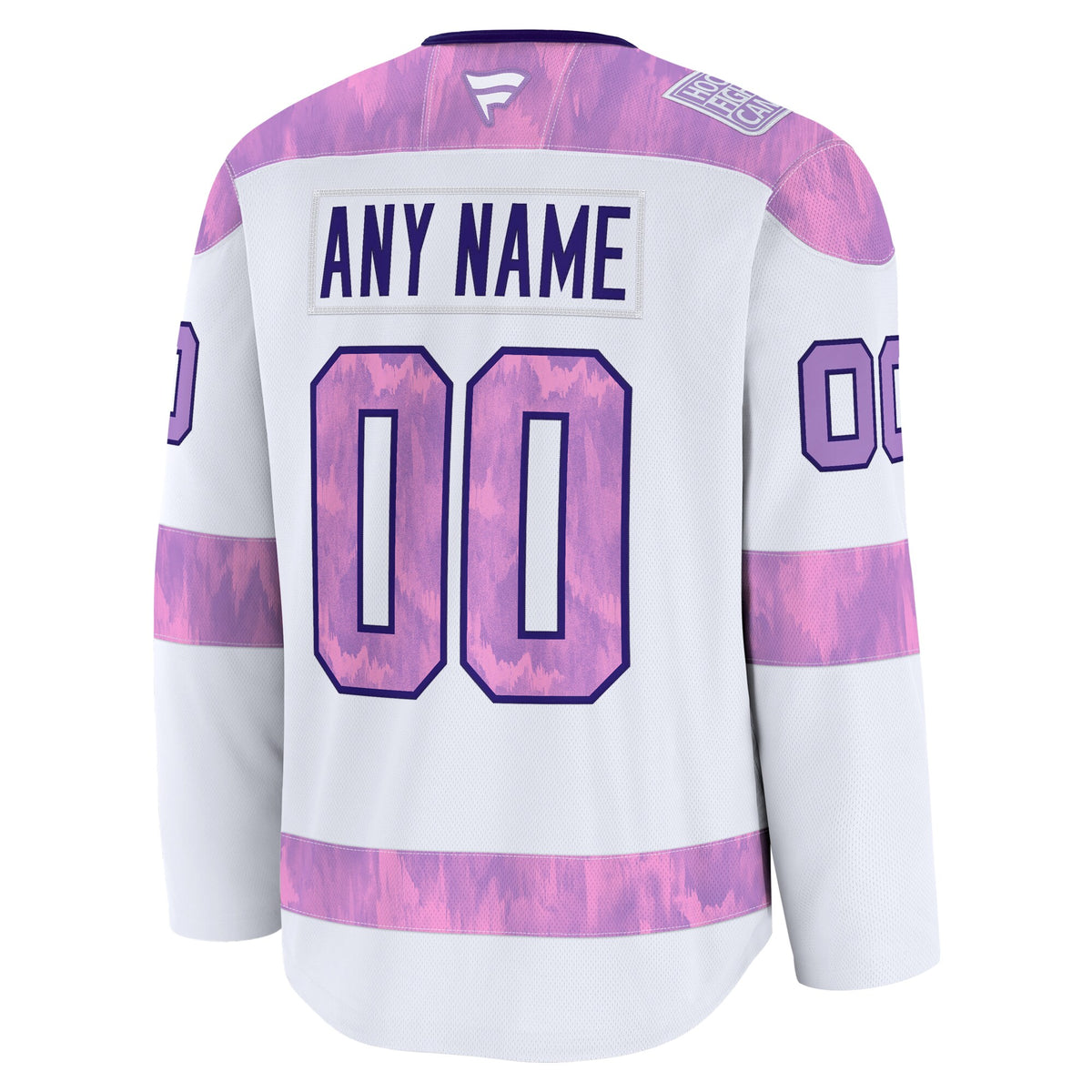 Los Angeles Kings Fanatics White 2024 Hockey Fights Cancer Custom Practice Jersey
