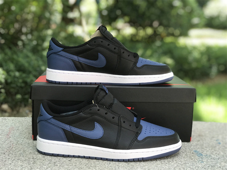Low Top Sneakers, Blue Black Colorway, Lace Up Design, Casual Gift for Sneaker Fans