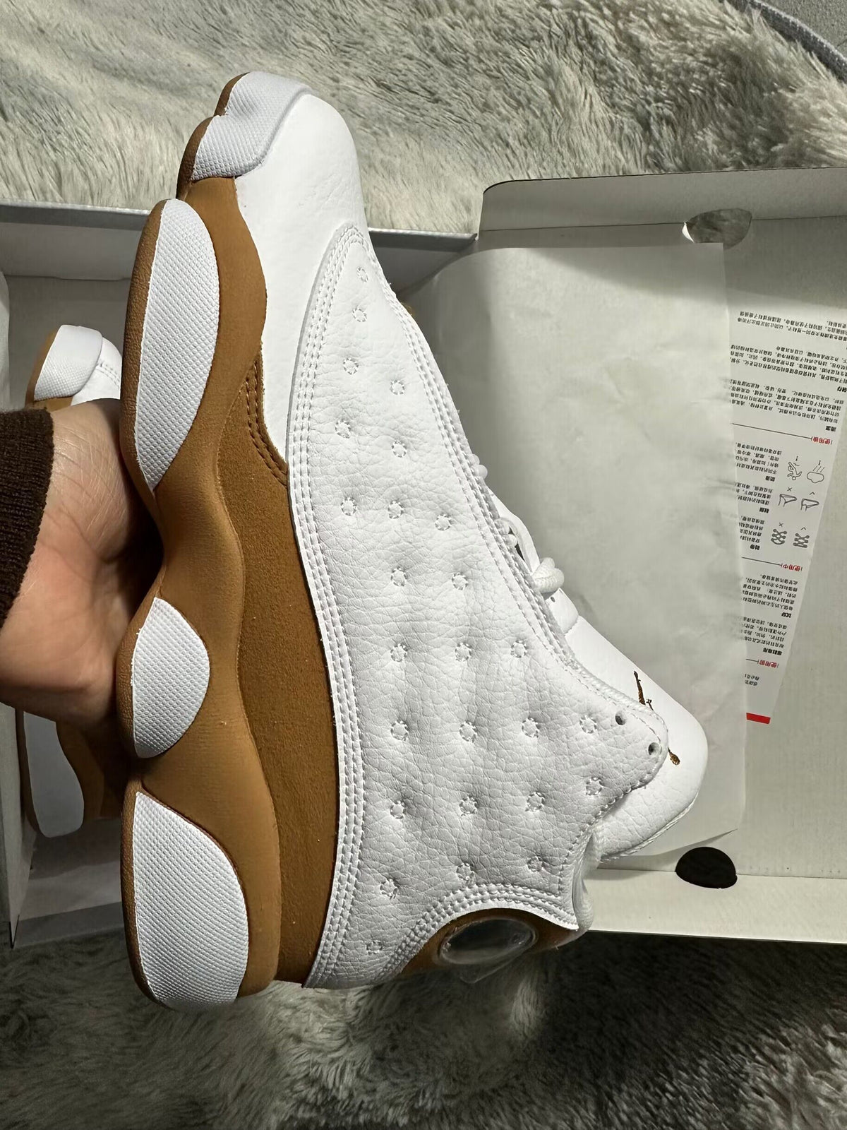 Sneakers, White Tan Colorway, Lace Up Design, Casual Gift for Sneaker Fans