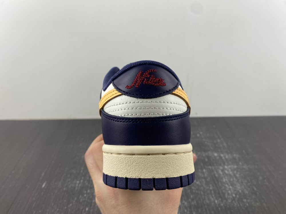 Retro Low Top Sneakers, White Yellow Purple Colorway, Lace Up Design, Casual Gift for Sneaker Fans