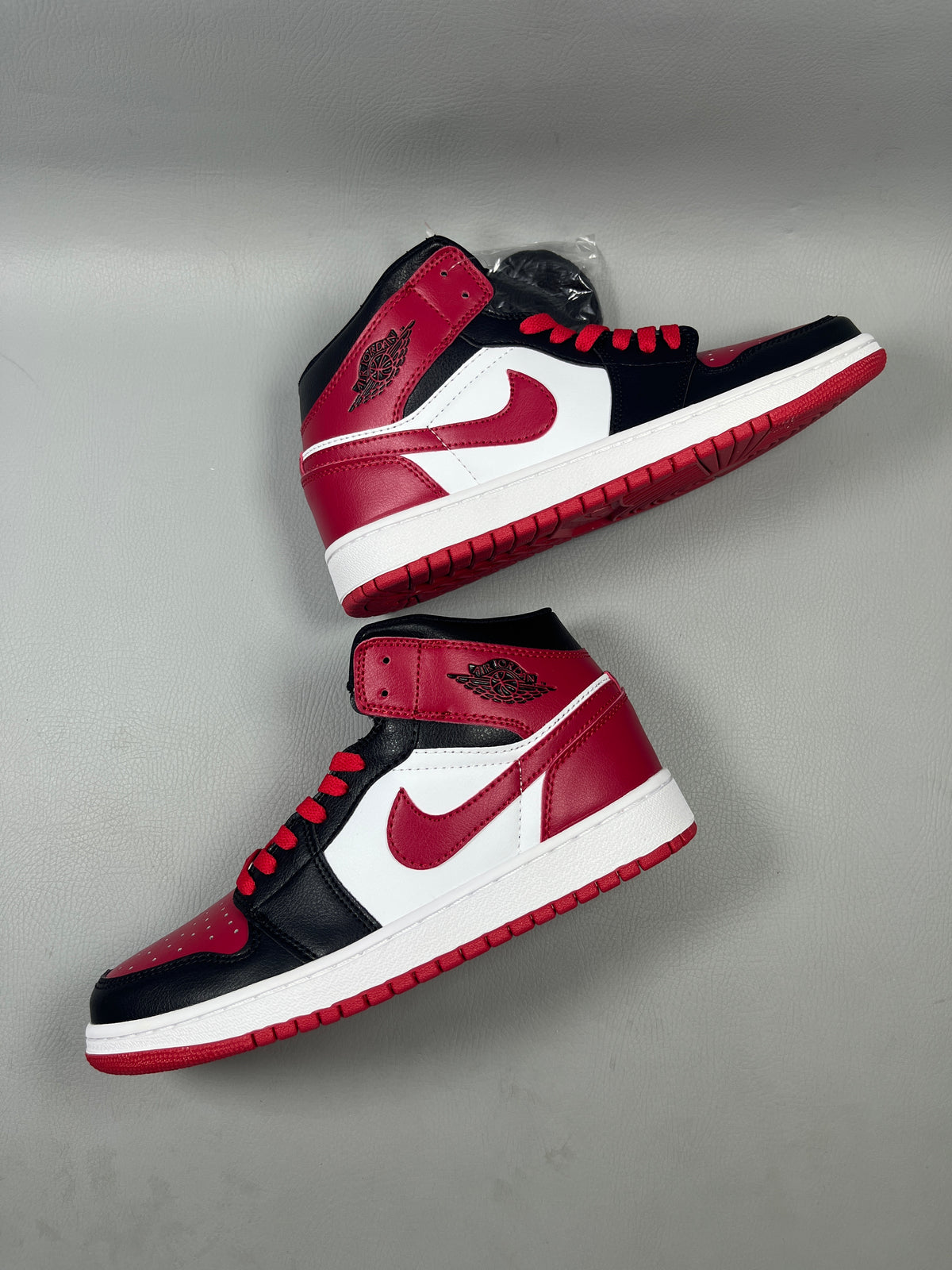High Top Sneakers, Red Colorway, Lace Up Design, Casual Gift for Sneaker Fans