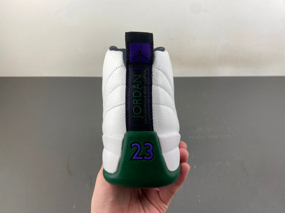Low Top Sneakers, White Green Purple Colorway, Lace Up Design, Casual Gift for Sneaker Fans