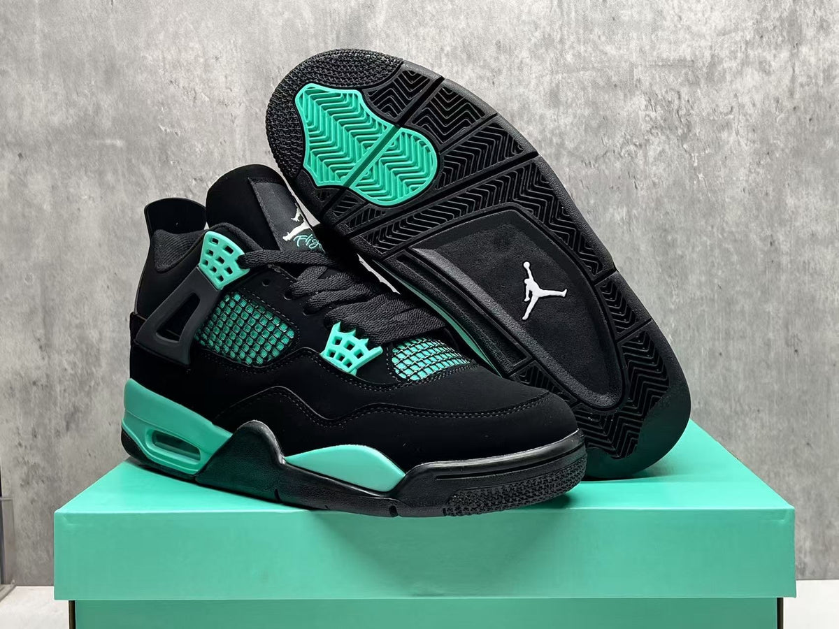 Mid Top Sneakers, Black Green Colorway, Lace Up Design, Casual Gift for Sneaker Fans