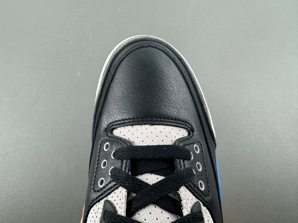 Low Top Sneakers, Blue Black Red Gray Colorway, Lace Up Design, Casual Gift for Sneaker Fans
