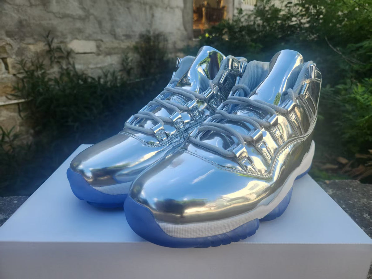 High Top Sneakers, Silver Colorway, Lace Up Design, Casual Gift for Sneaker Fans