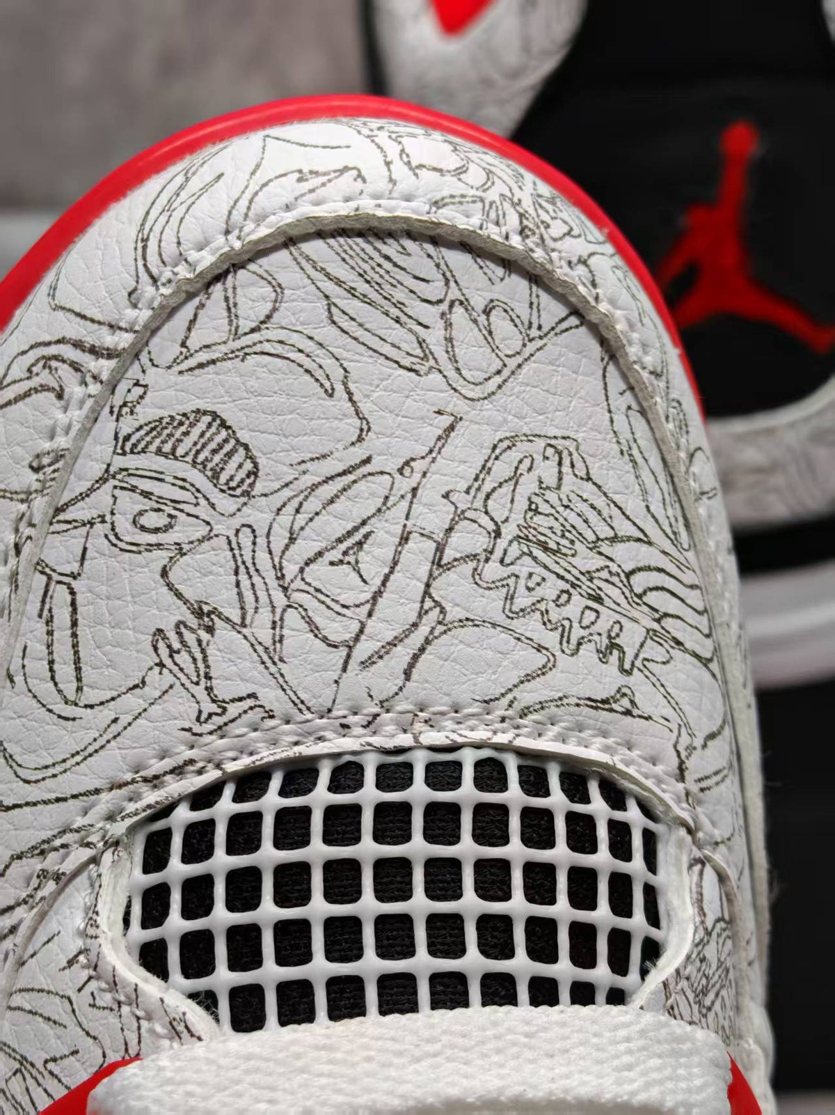 Mid Top Sneakers, White Colorway, Laser Etched Design, Lace Up Design, Casual Gift for Sneaker Fans