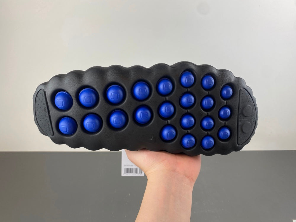 Slides, Blue Black Colorway, Slip On Design, Casual Gift for Shoe Lovers