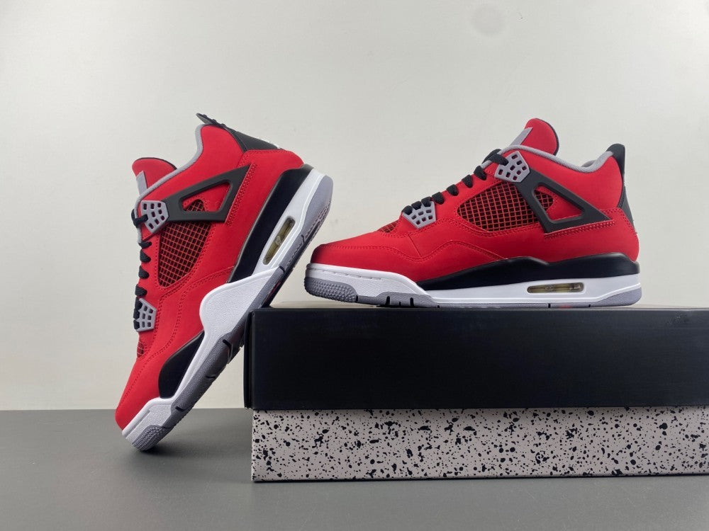 Retro Mid Top Sneakers, Red Colorway, Lace Up Design, Casual Gift for Sneaker Fans