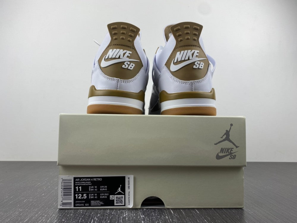 Sneakers, White Yellow Colorway, Leather Footwear, Lace Up Design, Casual Gift for Sneaker Fans