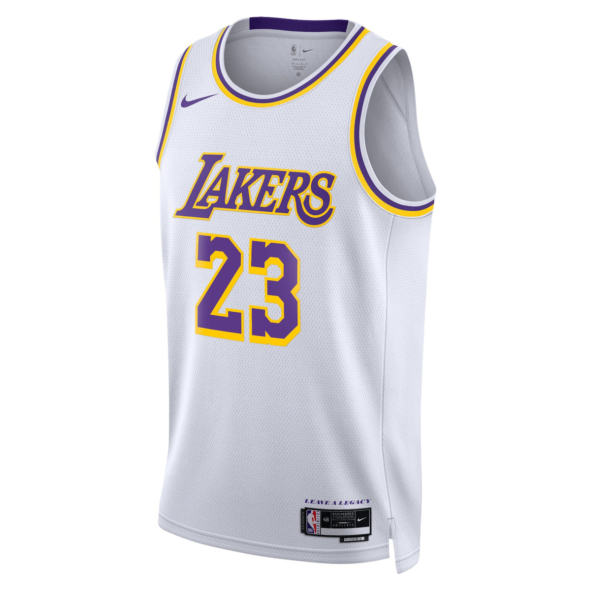 Los Angeles Lakers Association Edition Swingman Jersey - White - Lebron James