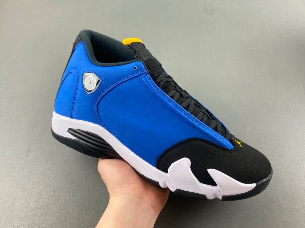 Low Top Sneakers, Blue Black Yellow Colorway, Lace Up Design, Casual Gift for Sneaker Fans