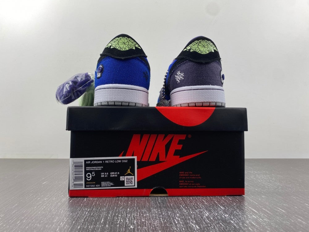 Low Top Sneakers, Royal Blue Black Purple Colorway, Lace Up Design, Casual Gift for Sneaker Fans