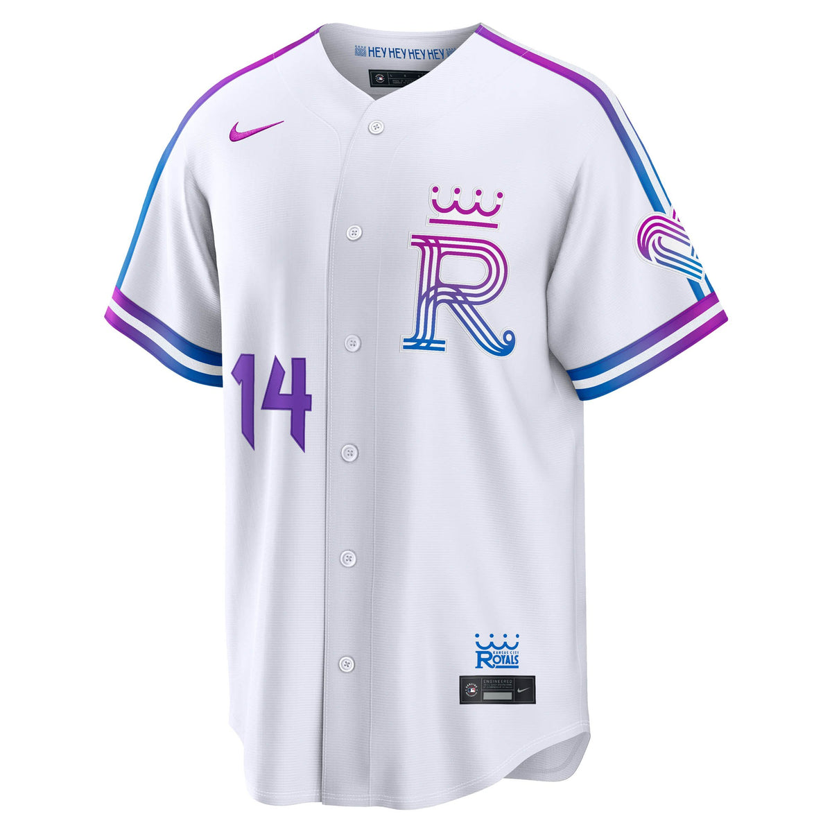 Kansas City Royals Jac Caglianone White 2026 City Connect Stadium Jersey