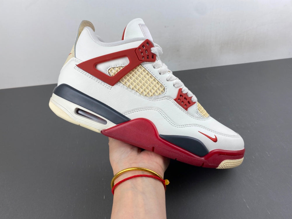 Low Top Sneakers, White Black Red Colorway, Lace Up Design, Casual Gift for Sneaker Fans